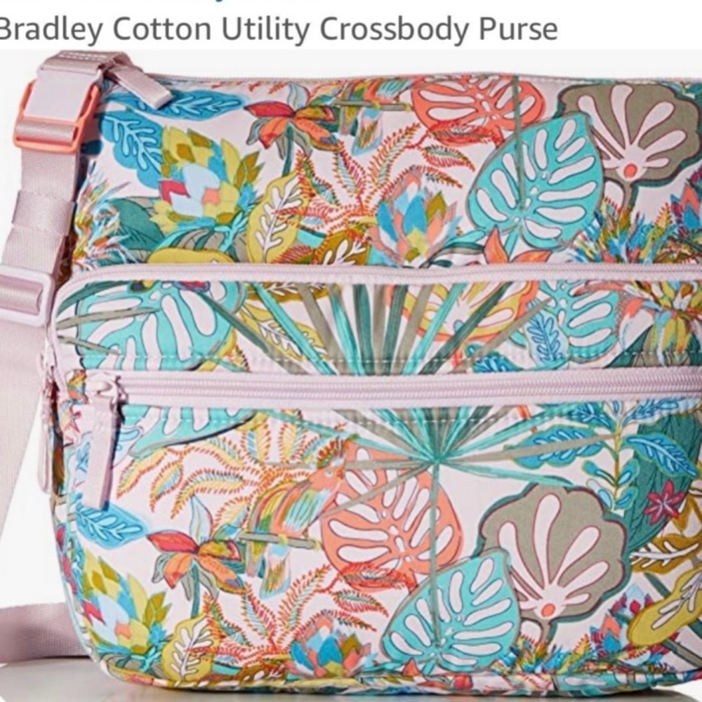 🌺🦜🌴Vera Bradley Utility Crossbody in Rain Forest Canopy🦜🌺🌴